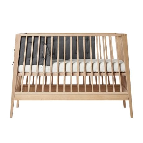 Leander Luna Cot with Cool Grey Bumpers