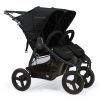 Bumbleride Indie Twin double pram in black with black frame