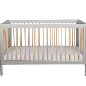 Troll Lukas Cot in Soft Grey with Whitewash