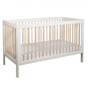 Troll Lukas cot in white with whitewash bars