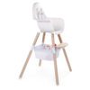 Childhome Evolu 2 High Chair With No Safety Bar with White Basket