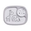 Done by Deer Dreamy Dots Mini Compartment Plate Grey 1701505