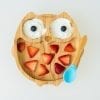 Eco Rascals Owl Plate and Spoon Blue