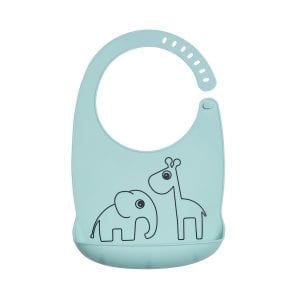 Done by Deer Silicone Bib Friends - Blue