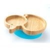 Duck Shaped Bamboo Plate Blue