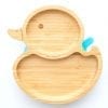 Duck Shaped Bamboo Plate Blue