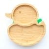 Duck Shaped Bamboo Plate Green
