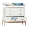 Leander Luna Dresser and Change Unit with Accessories (all sold separately).