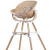 Childhome Newborn Seat on the Evolu 2 High Chair Natural and White