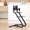 Leander Classic High Chair with Safety Bar and Strap Black