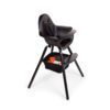 Childhome Evolu 2 High Chair Black with Mesh Basket