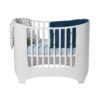 Leander Classic Cot White with bumper and sheets