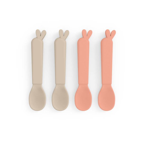Done by Deer Kiddish 4 Piece Spoon Set Lalee Sand and Coral