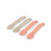 Done by Deer Kiddish 4 Piece Spoon Set Lalee Sand and Coral