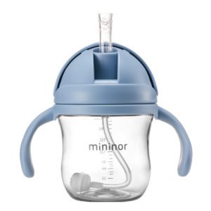 Mininor Straw Bottle Sippy Cup Nordic Blue