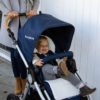 Bumbleride Era reversable stroller in Maritime with organic infant cotton insert - available separately.
